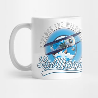 Lake Michigan, Explore the Wilderness logo Mug